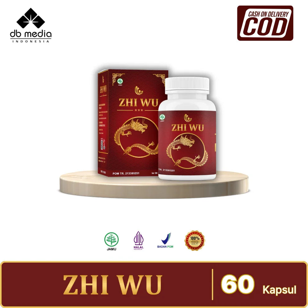 Zhi Wu – Herbal Cina bantu mengatasi kebas kesemutan | Isi 60 Kapsul